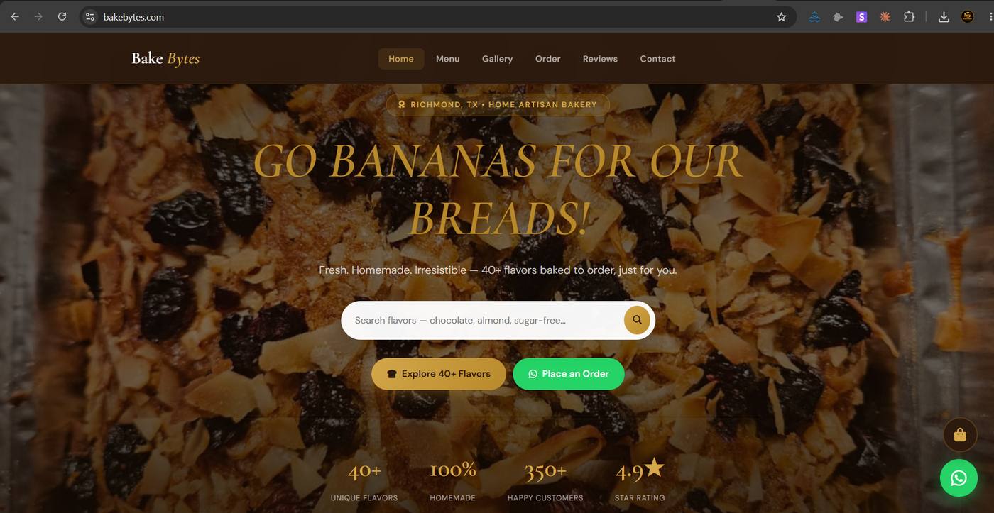 Bake Bytes — Web Design