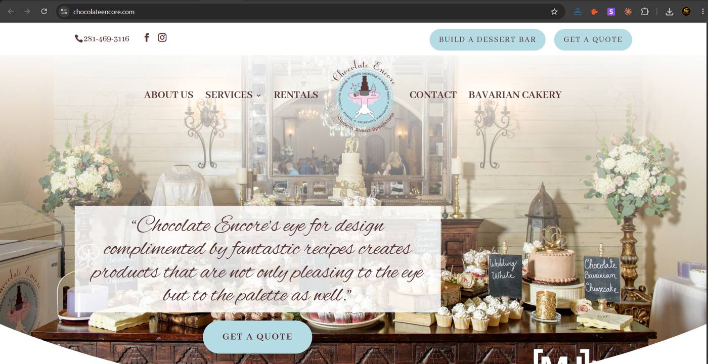 Chocolate Encore — Web & Branding